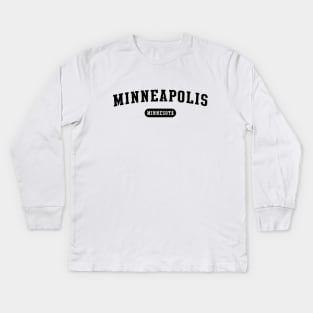 Minneapolis, MN Kids Long Sleeve T-Shirt